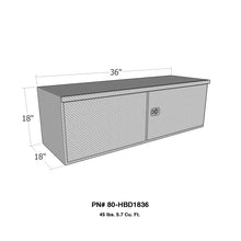Cargar imagen en el visor de la galería, Westin/Brute HD Under Body 18in x 36in Barn Door w/ 3 Part Latch - Aluminum