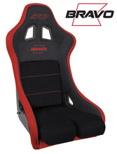 Cargar imagen en el visor de la galería, PRP Bravo Composite Seat- Black/Red (PRP Red Outline/Bravo Red- Red Stitching)
