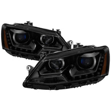 Cargar imagen en el visor de la galería, xTune Volkswagen Jetta 11-14 DRL Projector Headlights - Black Smoked PRO-JH-VJ11-DRL-BSM