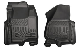 Husky Liners 12-15 Ford Super Duty Crew & Extended Cab WeatherBeater Revestimientos de piso negros para primera fila
