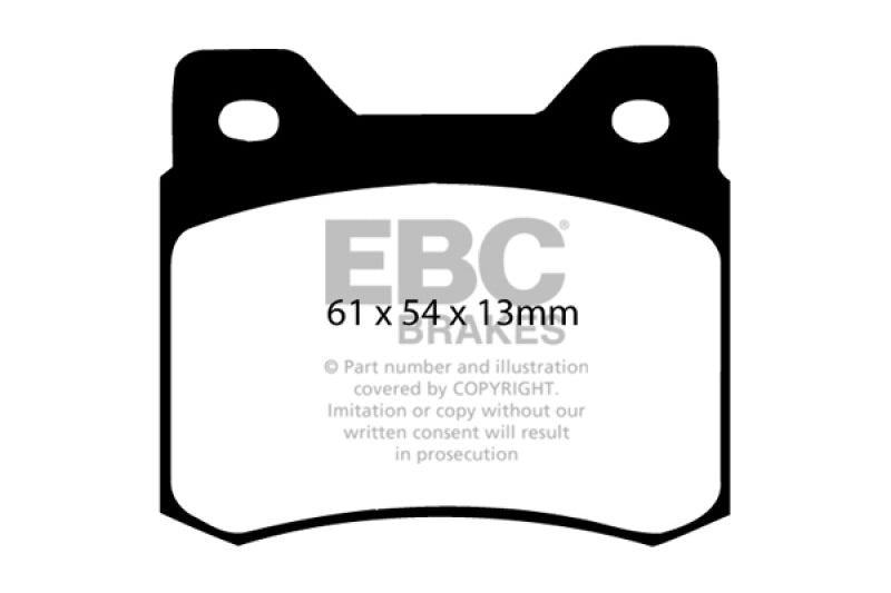 EBC 84-86 Pastillas de Freno Traseras Mercedes-Benz 190/190E 2.3 Redstuff