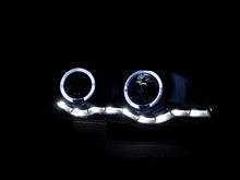 Cargar imagen en el visor de la galería, ANZO 2000-2003 BMW X5 Projector Headlights w/ Halo Black