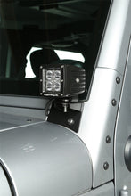 Cargar imagen en el visor de la galería, Rugged Ridge 07-18 Jeep Wrangler JK Textured Black Windshield Aux. Light Mounting Brackets