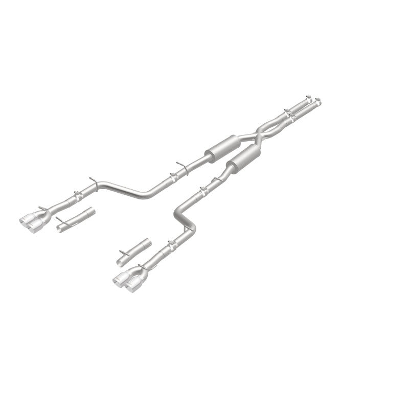MagnaFlow Cat-Back, SS, 2.5 pulgadas, cuádruple trasero dividido con punta de 3.5 pulgadas 2015 Dodge Challenger 3.6L V6