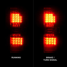 Cargar imagen en el visor de la galería, ANZO 2014-2018 GMC Sierra luces traseras LED carcasa negra lente roja/transparente