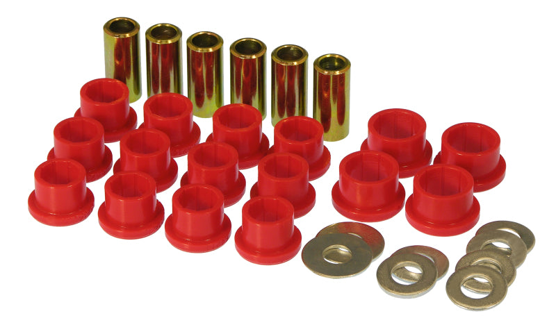 Prothane 95-99 Dodge Neon Bujes de brazo de control trasero - Rojo