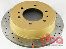 Cargar imagen en el visor de la galería, DBA 06-10 Hummer H3 Rear 4000 Series Drilled &amp; Slotted Rotor