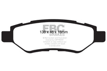 Cargar imagen en el visor de la galería, EBC 09-15 Chevrolet Camaro 3.6L Bluestuff Rear Brake Pads