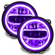 Load image into Gallery viewer, Oracle Jeep Wrangler JL/Gladiator JT RGB+W Headlight DRL Upgrade Kit - ColorSHIFT 2 SEE WARRANTY