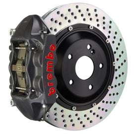 Brembo 03-09 E55 AMG Trasero GTS BBK 4 pistones fundidos 380x28 2 piezas rotor perforado-negro HA