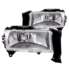 ANZO 1997-2004 Dodge Dakota Crystal Faros delanteros cromados