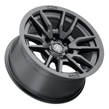 Cargar imagen en el visor de la galería, ICON Vector 6 17x8.5 6x135 6mm Offset 5in BS 87.1mm Diámetro Rueda negra satinada