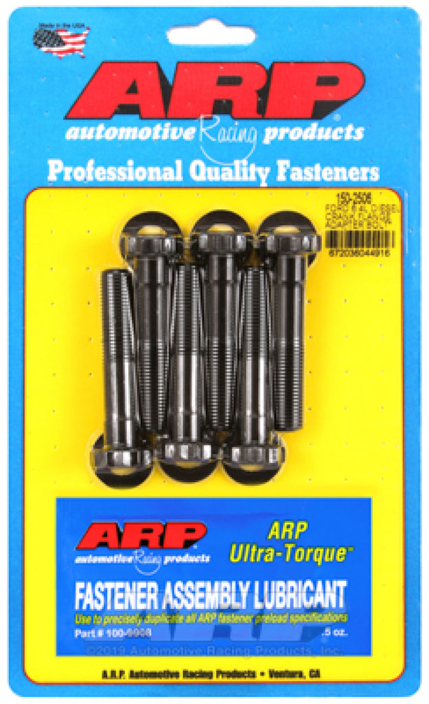 ARP Ford 6.4L Diesel Kit de pernos adaptadores de brida de manivela - 8740 Cromo Moly Óxido negro