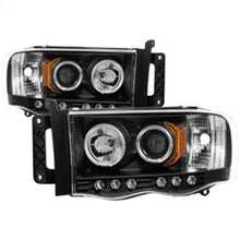 Cargar imagen en el visor de la galería, Spyder Dodge Ram 1500 02-05/Ram 2500 03-05 Projector Headlights LED Halo LED Blk PRO-YD-DR02-HL-BK