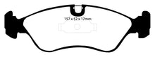 Cargar imagen en el visor de la galería, EBC 99-02 Daewoo Lanos 1.6 Chasis -447433 Pastillas de freno delanteras Yellowstuff
