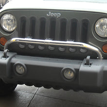 Cargar imagen en el visor de la galería, Rugged Ridge 07-18 Jeep Wrangler JK Stainless Steel Bumper Mounted Light Bar