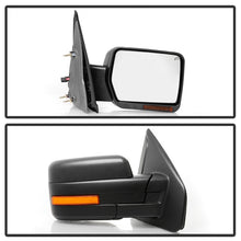 Cargar imagen en el visor de la galería, xTune 04-06 Ford F-150 Heated Amber Seq LED Signal OEM Pwr Mirrors (Pair) (MIR-03FF04-G2-PW-RAM-SET)