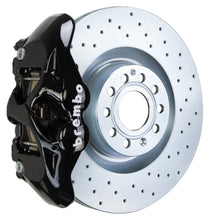 Cargar imagen en el visor de la galería, Brembo 05-10 Jetta GLI Front GT BBK 4 pistones fundidos 345x30 1 pieza rotor perforado-negro