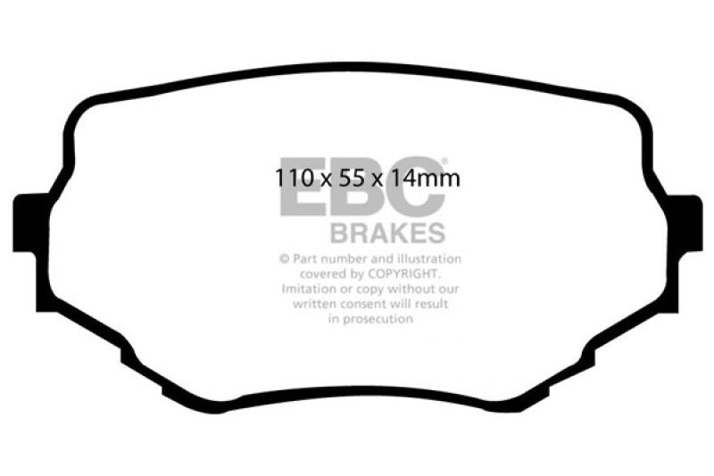 EBC 99-05 Suzuki Grand Vitara 2.5 Pastillas de freno delanteras Greenstuff