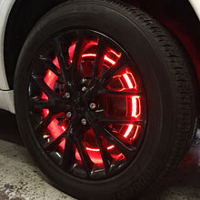 Cargar imagen en el visor de la galería, Oracle LED Illuminated Wheel Rings - Double LED - Red SEE WARRANTY