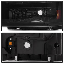 Cargar imagen en el visor de la galería, Xtune Ford F250 F350 F450 Superduty Excursion 99-04 Headlights Black Smoked HD-JH-FF25099-HA-BSM
