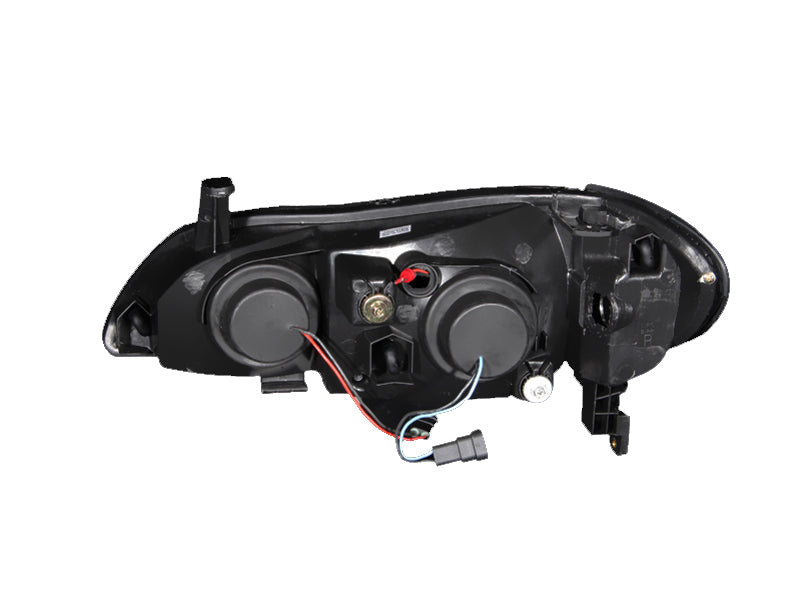 ANZO 2000-2004 Infiniti I30 Faros delanteros con proyector cromado Halo
