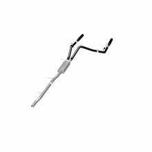 Cargar imagen en el visor de la galería, MagnaFlow SYS Cat-Back 3.5in Black Dual Split Rear Tips 10-13 Chevy Silverado / GMC Sierra 5.3L