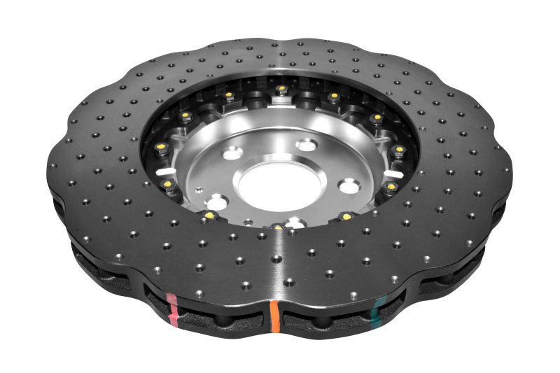 DBA 14-20 Audi A6 (con rotor delantero de 345 mm) Rotor perforado en cruz delantero serie 5000 con sombrero plateado