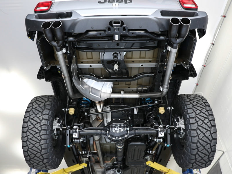 aFe Vulcan Series 3in-2-1/2in 304 SS Cat-Back 2020 Jeep Gladiator (JT) V6-3.6L con puntas negras