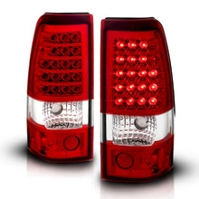 Cargar imagen en el visor de la galería, ANZO 2003-2006 Chevrolet Silverado 1500 luces traseras LED rojo/transparente