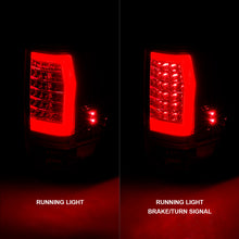 Cargar imagen en el visor de la galería, Anzo 04-15 Nissan Titan Luces traseras LED completas con carcasa cromada, lente roja/transparente