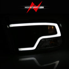 Cargar imagen en el visor de la galería, ANZO 09-18 Dodge Ram 1500 Faros delanteros estilo tablón negro con halo