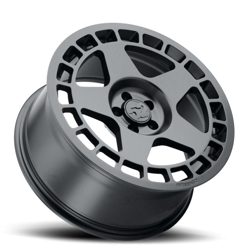 quince52 Turbomac 18x8.5 5x112 45mm ET 66.56mm Rueda negra de asfalto con orificio central