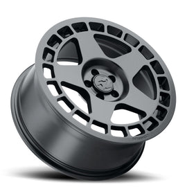 quince52 Turbomac 18x8.5 5x112 45mm ET 66.56mm Rueda negra de asfalto con orificio central