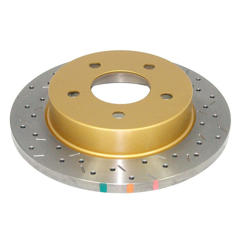 DBA 94-04 Mustang Exc. Rotor trasero perforado y ranurado Serie 4000 Cobra/Bullitt/Mach1