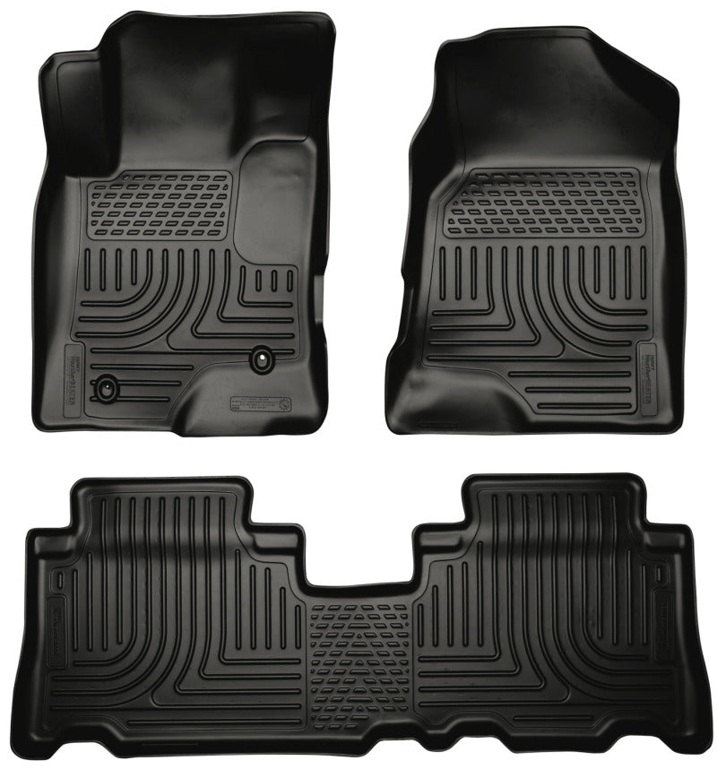Husky Liners 12-13 Chevrolet Captiva Sport Weatherbeater Series Revestimientos de piso para asiento delantero y segundo, color negro