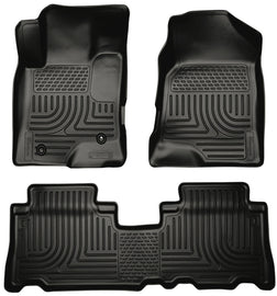 Husky Liners 12-13 Chevrolet Captiva Sport Weatherbeater Series Revestimientos de piso para asiento delantero y segundo, color negro