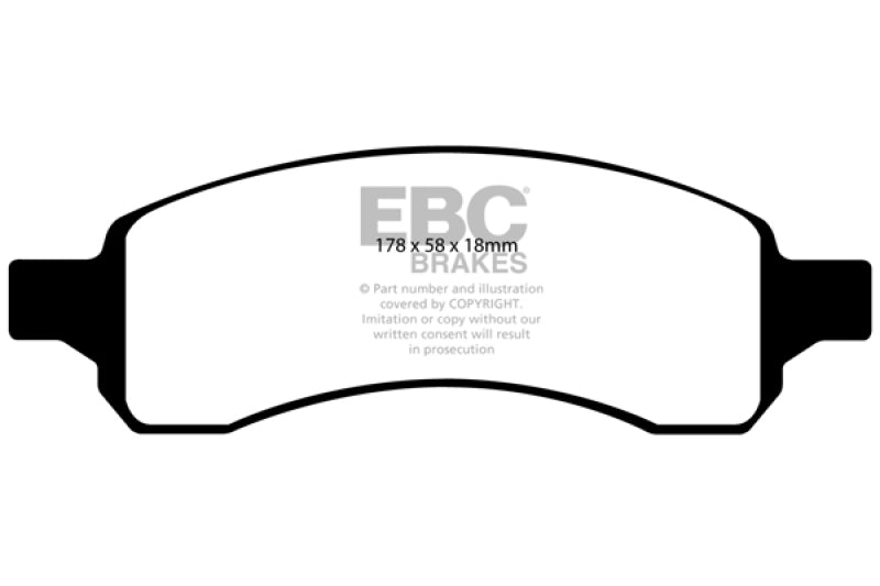 EBC 07+ Buick Enclave 3.6 Pastillas de freno delanteras extra resistentes