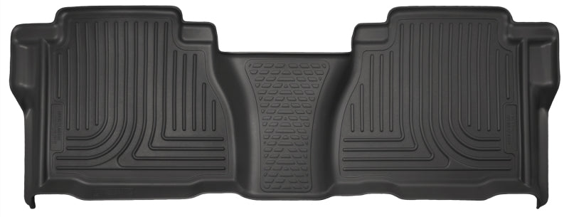 Husky Liners 07-13 Toyota Tundra Crew Cab / Ext Cab WeatherBeater Revestimientos de piso para segundo asiento negro