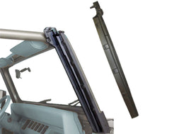 Rampage 1987-1995 Jeep Wrangler(YJ) Inserciones verticales para parabrisas - Negro