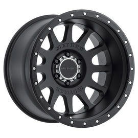 Method MR605 NV 20x10 -24 mm Offset 6x135 87 mm CB Rueda negra mate