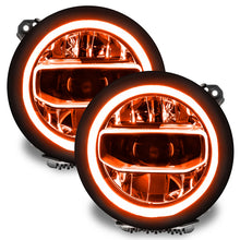 Cargar imagen en el visor de la galería, Oracle Jeep Wrangler JL/Gladiator JT RGB+W Headlight DRL Upgrade Kit - ColorSHIFT SEE WARRANTY