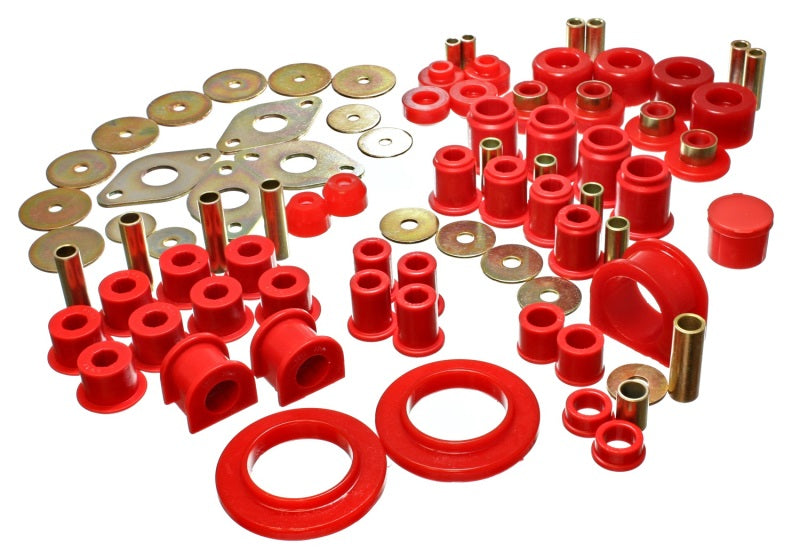 Energy Suspensión 01-04 Toyota Tacoma Juego de bujes maestros Hyper-Flex rojos