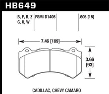 Cargar imagen en el visor de la galería, Hawk DTC-80 09-15 Cadillac CTS-V Front Race Brake Pads