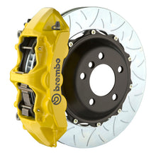 Cargar imagen en el visor de la galería, Brembo 19+ 330i Delantero GT BBK 6 Pistones Fundido 380x34 2pc Rotor Ranurado Tipo 3-Amarillo
