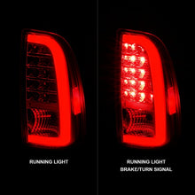 Cargar imagen en el visor de la galería, Luces traseras LED ANZO 00-06 Toyota Tundra con barra de luz, carcasa cromada, lente transparente