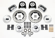 Cargar imagen en el visor de la galería, Wilwood Forged Dynalite Front Kit 11.00in Drill-Polished 37-48 Ford Psgr. Car Spindle