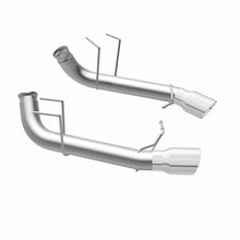 Cargar imagen en el visor de la galería, MagnaFlow 13 Ford Mustang Dual Split Rear Exit Stainless Axle-Back Cat Back Exhaust (Competition)