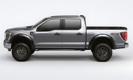 Bushwacker 21+ Ford F-150 (Excl. Lightning) Bengalas estilo Forge 4 piezas - Negro