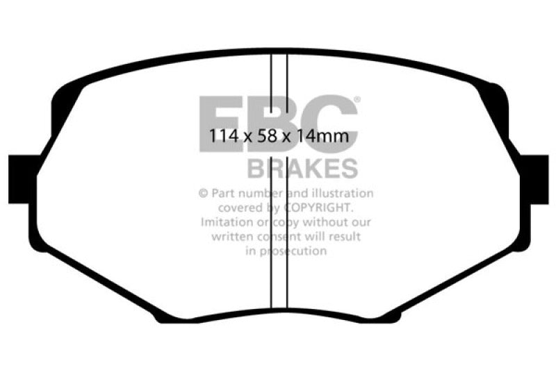 EBC 94-01 Mazda Miata MX5 1.8 Pastillas de freno delanteras Redstuff